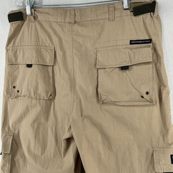 ABERCROMBIE & FITCH Shorts Mens L Paratroops 11" Cargo Military Cotton Nylon - Picture 4 of 15